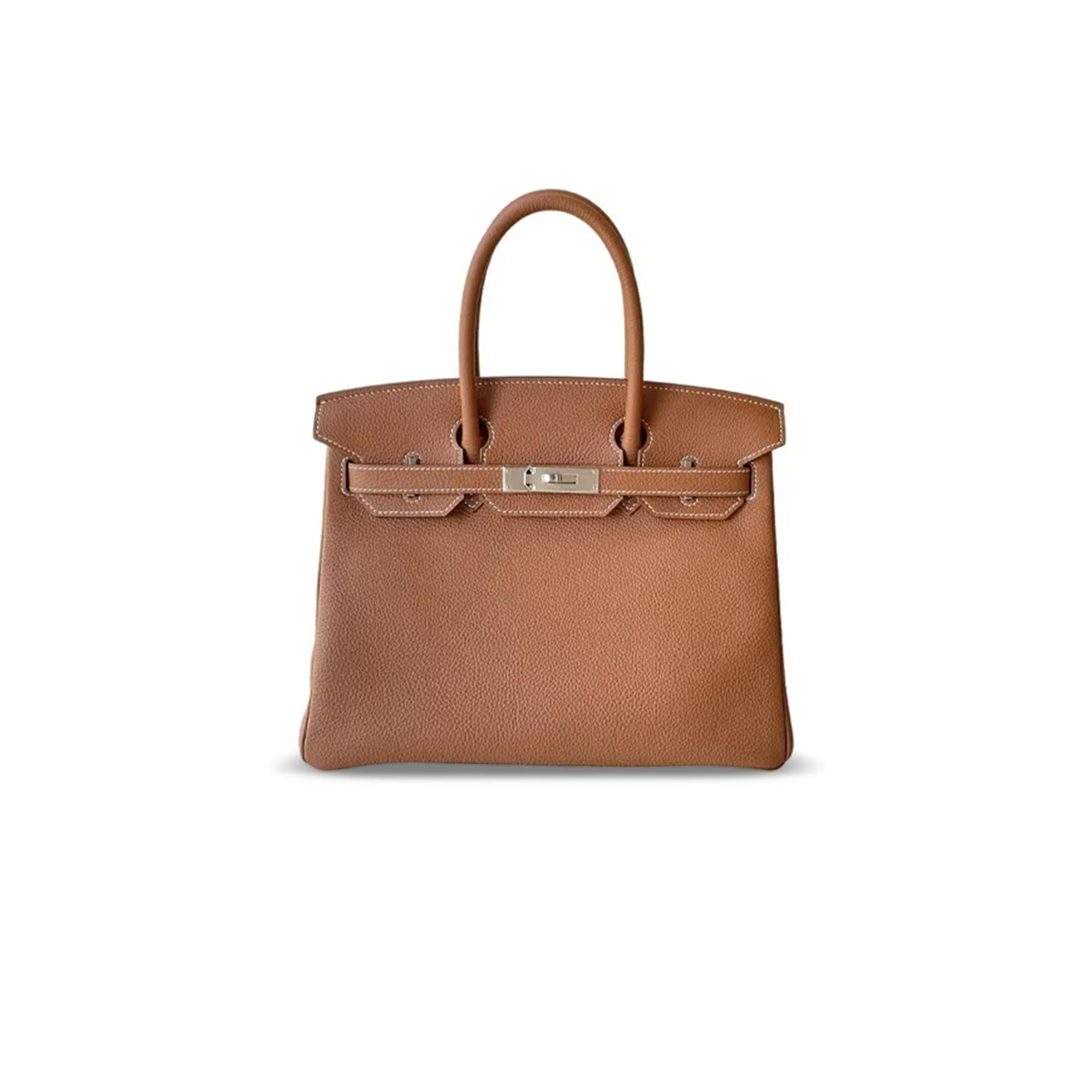 H**me5 birkin 30 togo brown palladium hardware h030520ck37 (30*22*16cm)